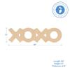 XOXO Unfinished Wooden Signs 18 inches, Pack of 6 XOXO Decor Letters, Wood Cutouts for Crafts and DIY Valentines Day Dcor, by Woodpeckers view 2