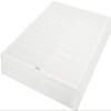 Amazon Basics Smart Box Spring Bed Base, 7-Inch Height Mattress Foundation, Tool-Free Easy Assembly, Queen, 79" L x 59.5" W x 7" H, White view 1