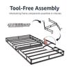 Amazon Basics Smart Box Spring Bed Base, 7-Inch Height Mattress Foundation, Tool-Free Easy Assembly, Queen, 79" L x 59.5" W x 7" H, White view 4