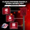 20" Deep Fryer Cleaning Brush by FryOilSaver Co., Up to 425F High Heat Resistant Pot Cleaning Brush for Kitchen Deep Fryers, Griddle, Grills, Ovens & Waffle Maker for Food Service & Restaurant - 90049 view 2
