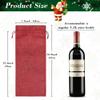 Shintop 10pcs Jute Wine Bags 1.5L, 16 x 6.7 inches Hessian Wine Bottle Gift Bags with Drawstring (Red) view 2