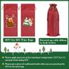 Shintop 10pcs Jute Wine Bags 1.5L, 16 x 6.7 inches Hessian Wine Bottle Gift Bags with Drawstring (Red) view 4