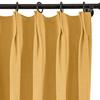 ChadMade 2 Panels 27 Inch Wide by 108 Inch Long Linen Cotton Curtains Room Darkening Pinch Pleated Draperies Living Room Patio Sliding Door Extra Long Drapes, Orange, Cary Collection view 2