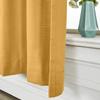 ChadMade 2 Panels 27 Inch Wide by 108 Inch Long Linen Cotton Curtains Room Darkening Pinch Pleated Draperies Living Room Patio Sliding Door Extra Long Drapes, Orange, Cary Collection view 4