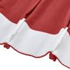 ChadMade 2 Panels 27 Inch Wide by 108 Inch Long Linen Cotton Curtains Room Darkening Pinch Pleated Draperies Living Room Patio Sliding Door Extra Long Drapes, Red, Cary Collection view 3