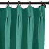 ChadMade 2 Panels 27 Inch Wide by 108 Inch Long Linen Cotton Curtains Room Darkening Pinch Pleated Draperies Living Room Patio Sliding Door Extra Long Drapes, Green Lake, Cary Collection view 2