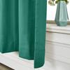 ChadMade 2 Panels 27 Inch Wide by 108 Inch Long Linen Cotton Curtains Room Darkening Pinch Pleated Draperies Living Room Patio Sliding Door Extra Long Drapes, Green Lake, Cary Collection view 4