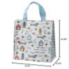 Primitives by Kathy All You Need Is Love And A Dog Daily Tote Bag, double-sided,All You Need Is Love And A Dog sentiment with all-over dog themed block print design/complementing blue straps view 2