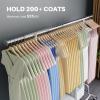 HOKEEPER Clothing Garment Rack Capacity 525LBS Clothing Racks on Wheels Rolling Clothes Rack for Hanging Clothes Heavy Duty Collapsible Commercial view 2
