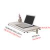 Geovne Invisible Folding Wall-Mounted Table,Floating Table,Laptop Learning Desk,Bright Surface,for Kitchen Dining Table/Office Desk/Children Study Desk,White (120x50/47x20in) view 2