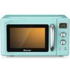 COSTWAY Retro Countertop Microwave Oven, 0.9Cu.ft, 900W Microwave Oven, with 5 Micro Power, Defrost & Auto Cooking Function, LED Display, Glass Turntable and Viewing Window, Child Lock view 1