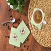 Caroline's Treasures CK4326FC Pekingese Green Flowers Foam Coaster Set of 4 Set of 4 Cup Coasters for Indoor Outdoor, Tabletop Protection, Anti Slip, Mouse pad Material view 4