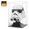 LASOA 7x7x10 in Acrylic Display Case, 2.0mm Thick Dustproof Display Box with Glossy Black Base & LED Light, UV-Resistant Showcase for Action Figures and Collectibles view 2