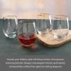 Celebrations by Mikasa Holiday Christmas Trees Stemless Wine, Set of 4, 18 Ounce view 3