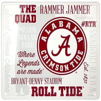HangTime University of Alabama - Alabama Crimson Tide Fan Cloud sign 12 x 14 inch novelty metal sign