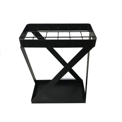 GUOYANHOME Umbrella Rackss Wrought Iron Umbrella Stand, Business Umbrella HolderHotel Mall Bank Lobby Stick Storage Rack with Drip Tray, 3 Styles (Size : Style 2)