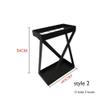GUOYANHOME Umbrella Rackss Wrought Iron Umbrella Stand, Business Umbrella HolderHotel Mall Bank Lobby Stick Storage Rack with Drip Tray, 3 Styles (Size : Style 2) view 2