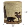BLACK FOREST DECOR Woodland Moose & Bear Waste Basket view 2