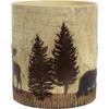 BLACK FOREST DECOR Woodland Moose & Bear Waste Basket view 3
