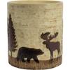 BLACK FOREST DECOR Woodland Moose & Bear Waste Basket view 4