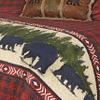 BLACK FOREST DECOR Arrowhead Plaid Bear Quilt Bed Set - King  Rustic Wildlife Bedding, 105" x 95" Quilt with Shams view 3