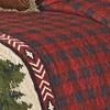 BLACK FOREST DECOR Arrowhead Plaid Bear Quilt Bed Set - King  Rustic Wildlife Bedding, 105" x 95" Quilt with Shams view 4