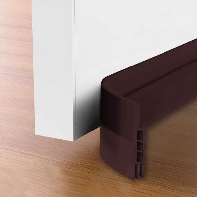 Suptikes 2 Pack Door Draft Stopper,2"W x 39"L,Weather Stripping Draft,Brown