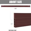 Suptikes 2 Pack Door Draft Stopper,2"W x 39"L,Weather Stripping Draft,Brown view 3