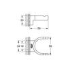 Grohe Selection Double Hook, Metal view 2