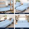 Cottington Lane 4 Piece Cot Sheets Set 25" X 75" with 6 Inch Deep Pocket Light Blue Solid, 100% Egyptian Cotton Cot Sheets, Perfect for Narrow Twin, Camp Bunk,Trifold Mattress, Guest Bed Replacement view 3