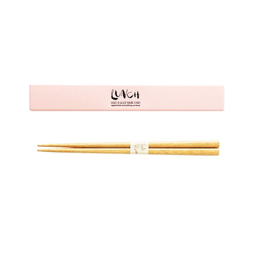 Takenaka T-96473 Roof Bunny Chopsticks and Case Set, Pink, 7.1 inches (18 cm)