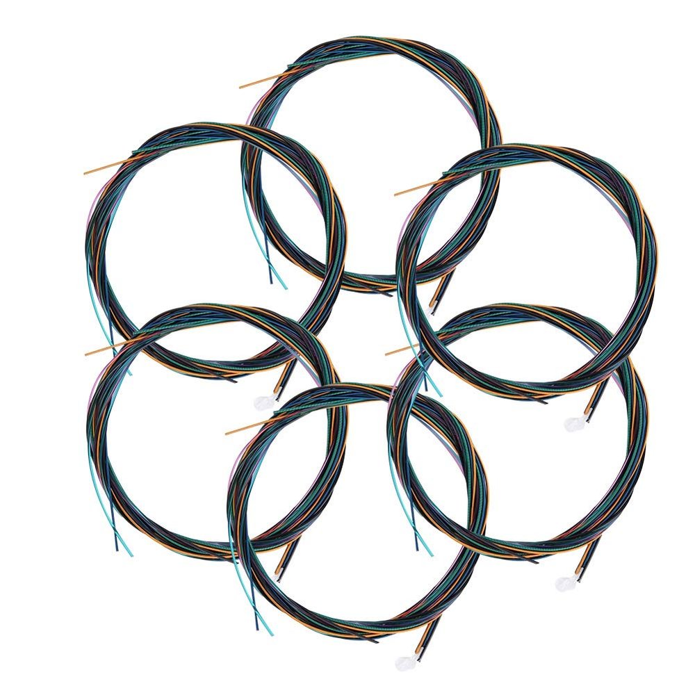 VBESTLIFE Steel Electric Guitar String Colored Nylon Copper Alloy Classic Folk Acoustic Guitar String Guitar Accessary Playing Accessories