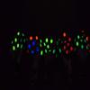 100 NEON UV Black Polka Dots 11" Glow Blacklight Reactive Party Latex Balloons view 3