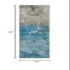 Liora Manne Marina Low Profile Durable Indoor/Outdoor Woven Rug- Surf Ocean 1'11" x 7'6" view 2