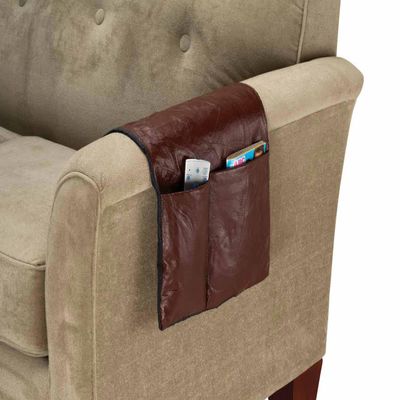 WalterDrake Leather Armrest Organizer