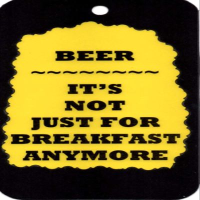 12 Sets Of 2 Humorous Comic 3 1/2" x 6" Kitchen Decor Signs/Magnet Sayings 3199 Beer It's Not Just For Breakfast Birthday Christmas Friendship Family Funny Thank You Marriage House Warming Anytime Gifts 24 total pieces