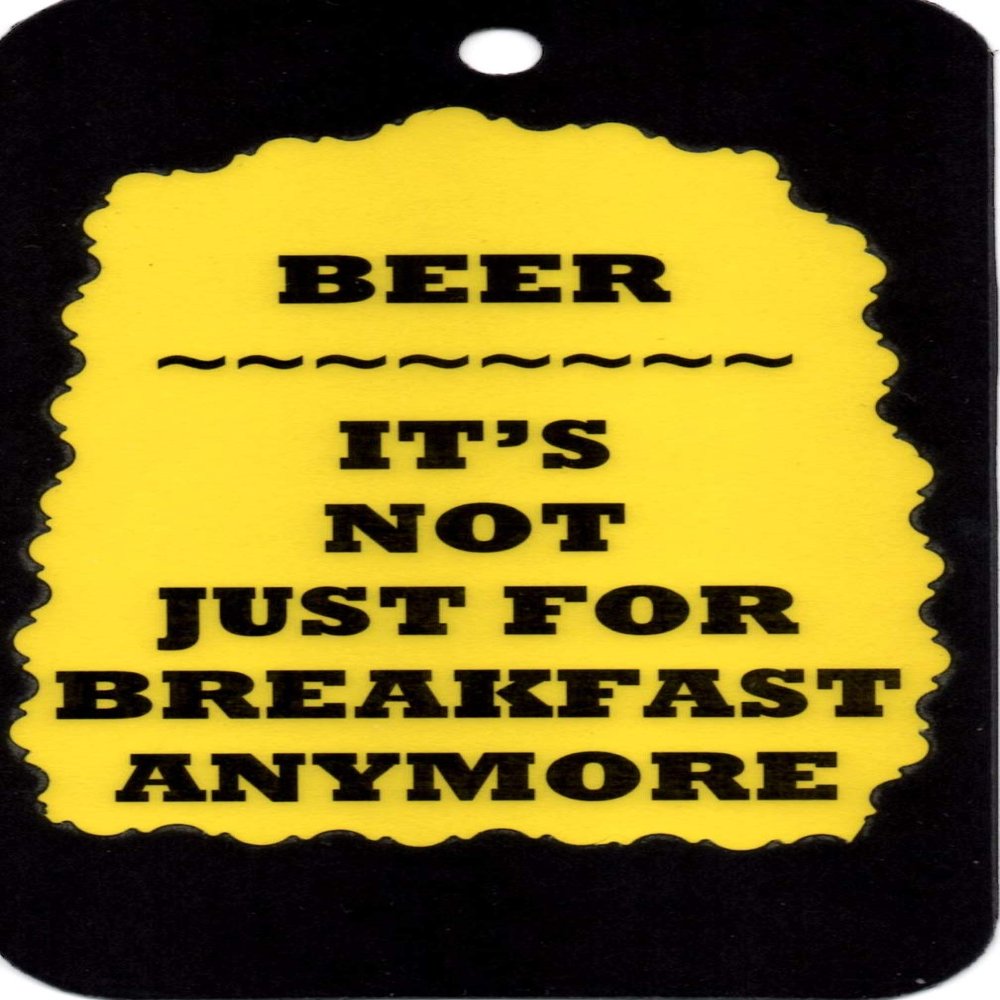 12 Sets Of 2 Humorous Comic 3 1/2" x 6" Kitchen Decor Signs/Magnet Sayings 3199 Beer It's Not Just For Breakfast Birthday Christmas Friendship Family Funny Thank You Marriage House Warming Anytime Gifts 24 total pieces