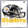 Trends International NFL Pittsburgh Steelers - Drip Helmet 20 Wall Poster, 14.725" x 22.375", Silver Framed Version view 1