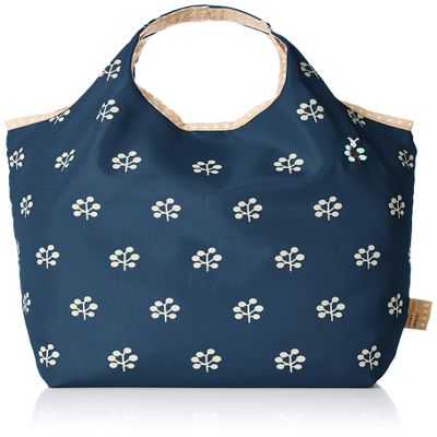 Chiemi Saxophone 4H17-04 Eco Bag, Small Size, Tree Pattern, Bottom Plate, Navy