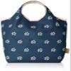 Chiemi Saxophone 4H17-04 Eco Bag, Small Size, Tree Pattern, Bottom Plate, Navy view 1