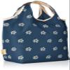 Chiemi Saxophone 4H17-04 Eco Bag, Small Size, Tree Pattern, Bottom Plate, Navy view 2