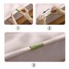 Kasom Bed Sheet Grippers Fasteners Bed Sheet Clips Keep Sheets Snug(10 Pieces,Khaki) view 4
