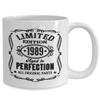 1989 Limited Edition Aged to Perfection Mug 30th Birthday Gifts for Son from Mom Funny Bday Mugs Gift for Men and Women Coffee Tea Cups view 2