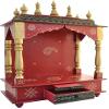 Homecrafts Wood Home Temple (18 x 12 x 24 inch, Green) view 1