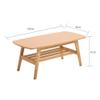 Coffee Tables WFF Oak, Rectangular, Dining Table, Beautiful Arc, Fine Cutting Line, Environmental Protection Paint (Color : A) view 3