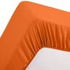 Bedding Castle - Luxurious - 800 Series - Egyptian Cotton - 4PC Bed Sheet Set - ( Flat Sheet + Fitted Sheet 25" Deep Pocket + 2 PC Pillow Cases ) - Fade Resistant - (Twin XL, Orange) view 3
