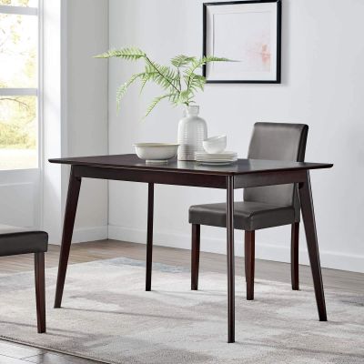 Modway Oracle 47" Rectangle Dining Table, Cappuccino