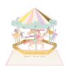 Meri Meri Carousel Stand-Up Birthday Card (Pack of 1) view 1