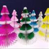 5-Piece 12 Inch Honeycomb Tree Decoration, Frosted Pastel Mix view 2
