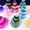 5-Piece 12 Inch Honeycomb Tree Decoration, Frosted Pastel Mix view 3